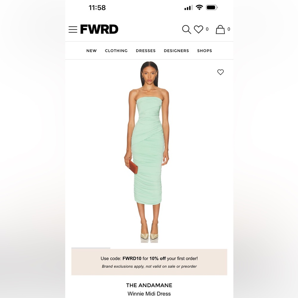 The Adamane Winnie Strapless Dress